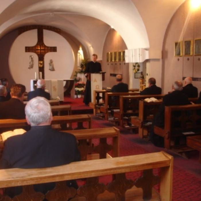Konferencja w kaplicy nowicjackiej na Św.Krzyżu
